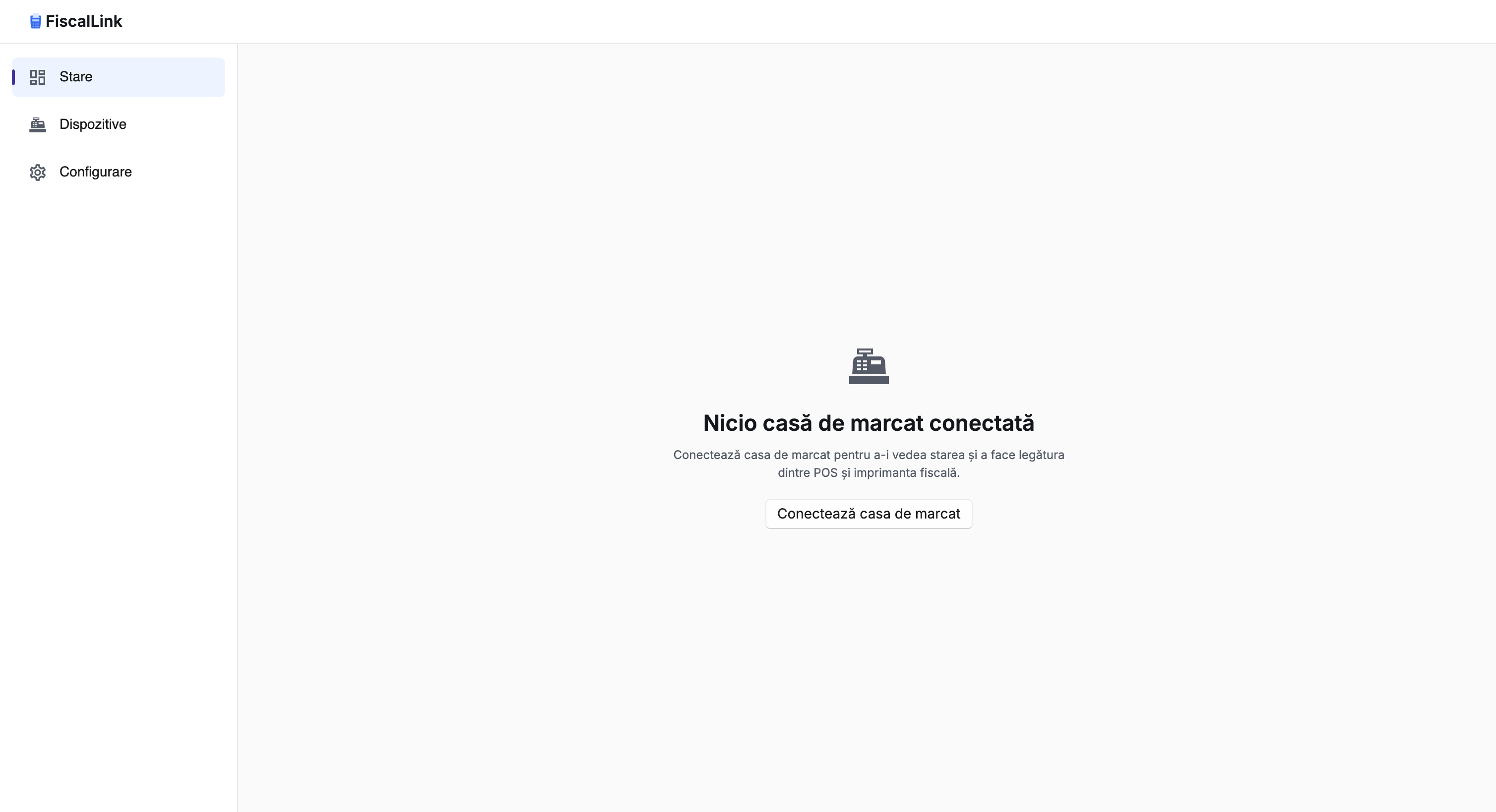 FiscalLink Deconectat — temă luminoasă